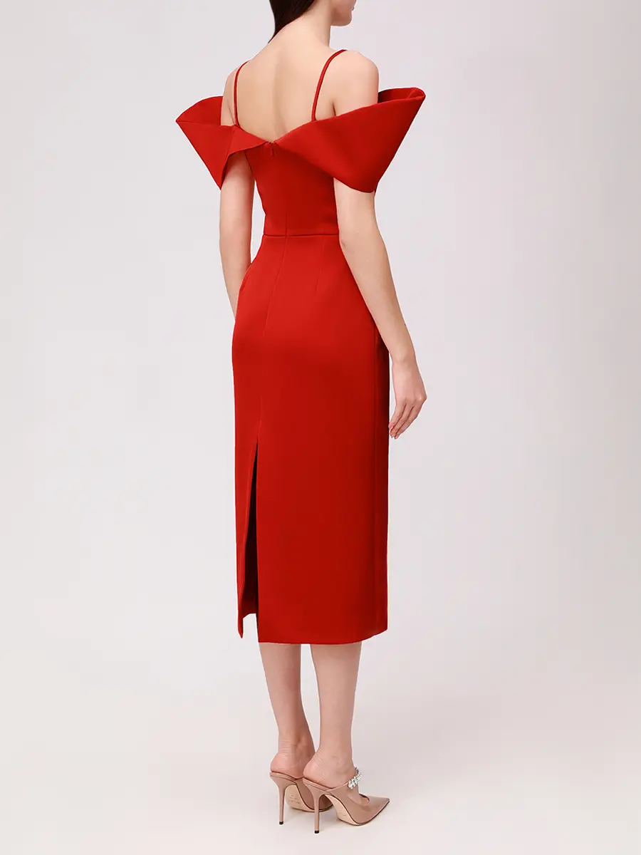 Платье однотонное