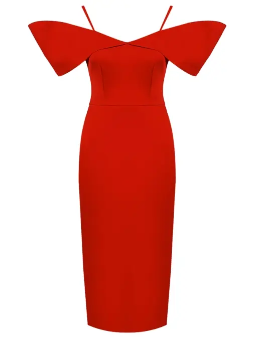 Платье однотонное DAVID KOMA