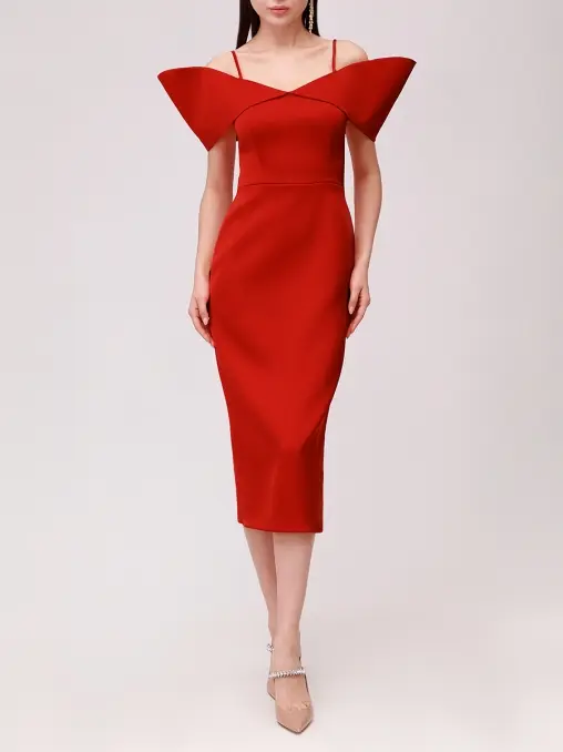 Платье однотонное DAVID KOMA