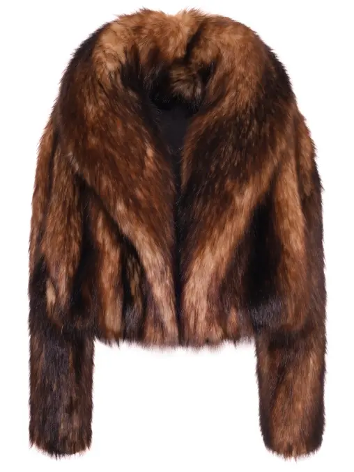 Полушубок из экомеха DAVID KOMA