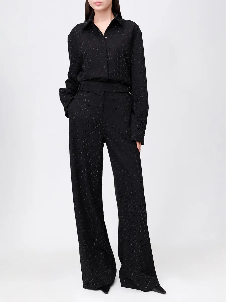 Рубашка со стразами