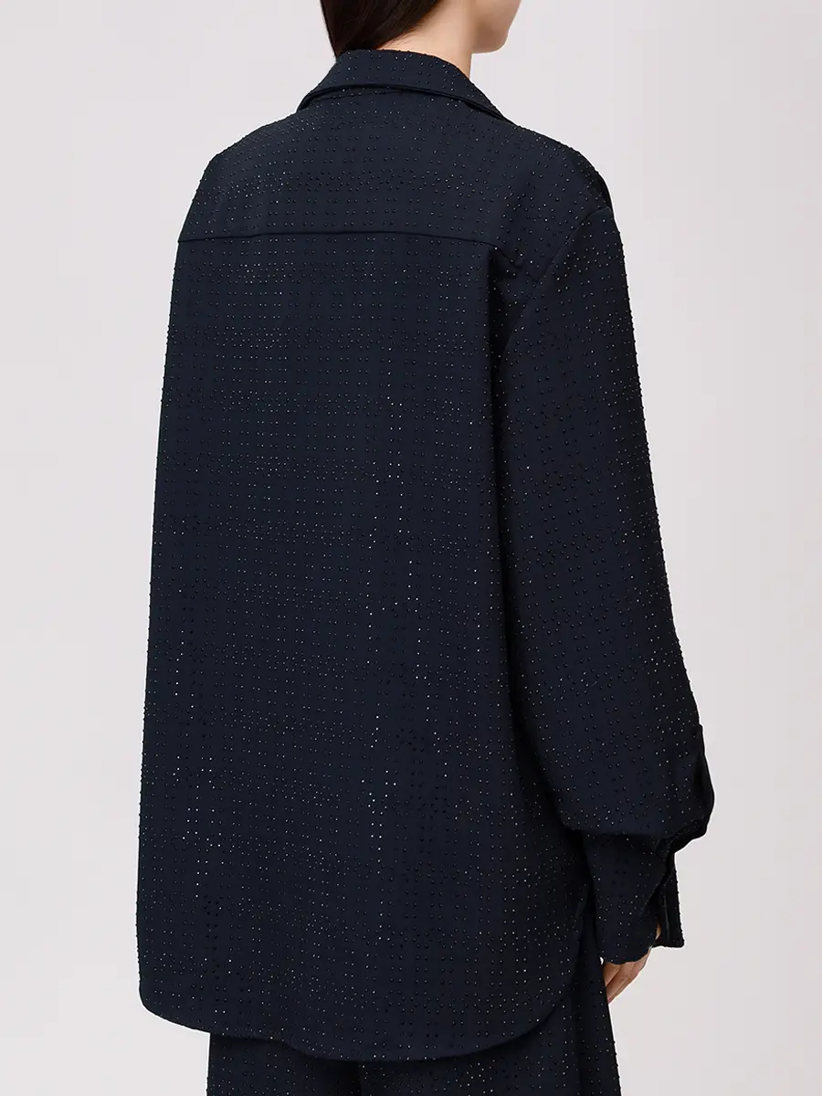 Рубашка со стразами