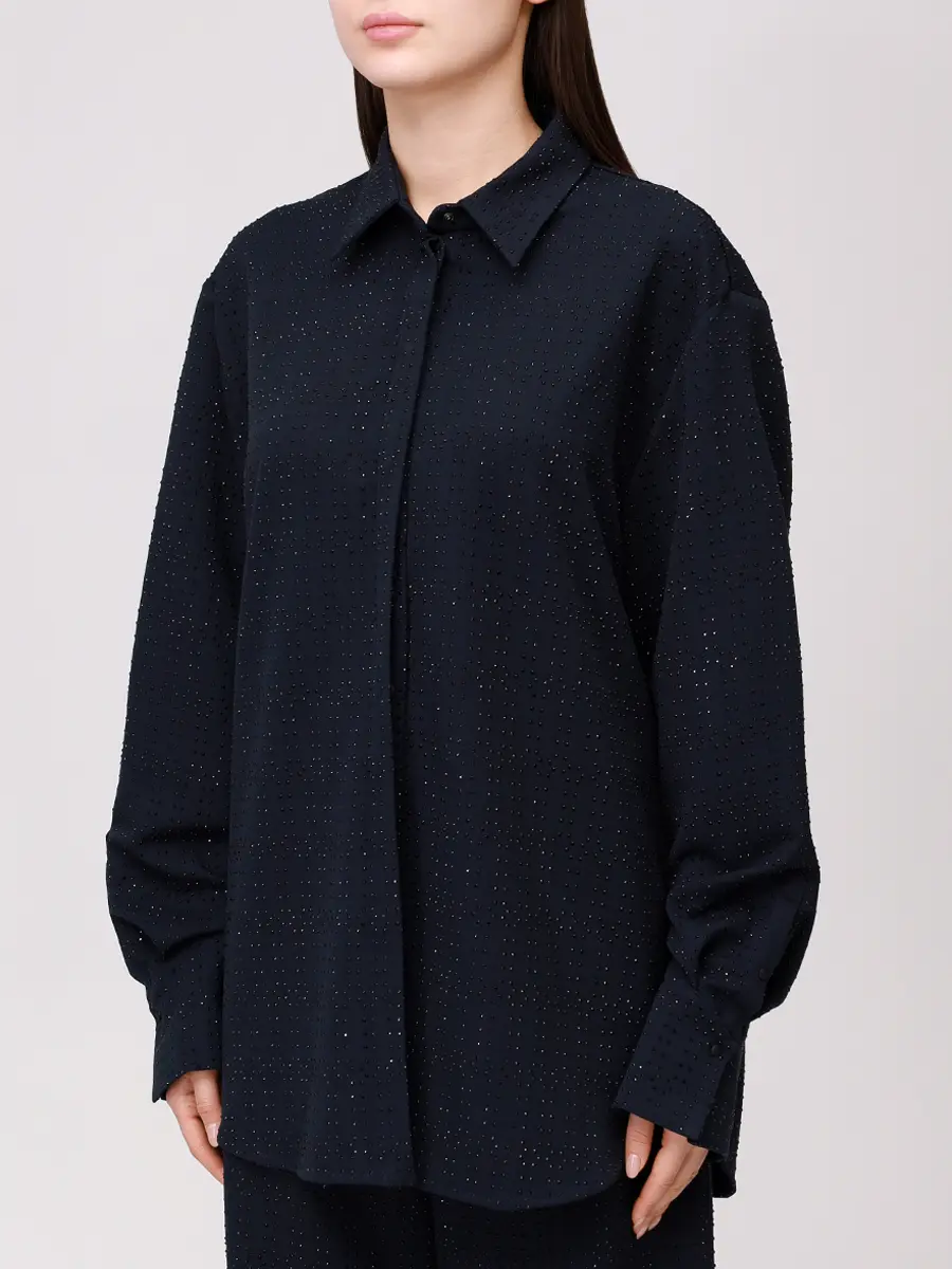 Рубашка со стразами