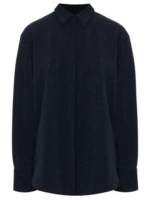 Рубашка со стразами DAVID KOMA