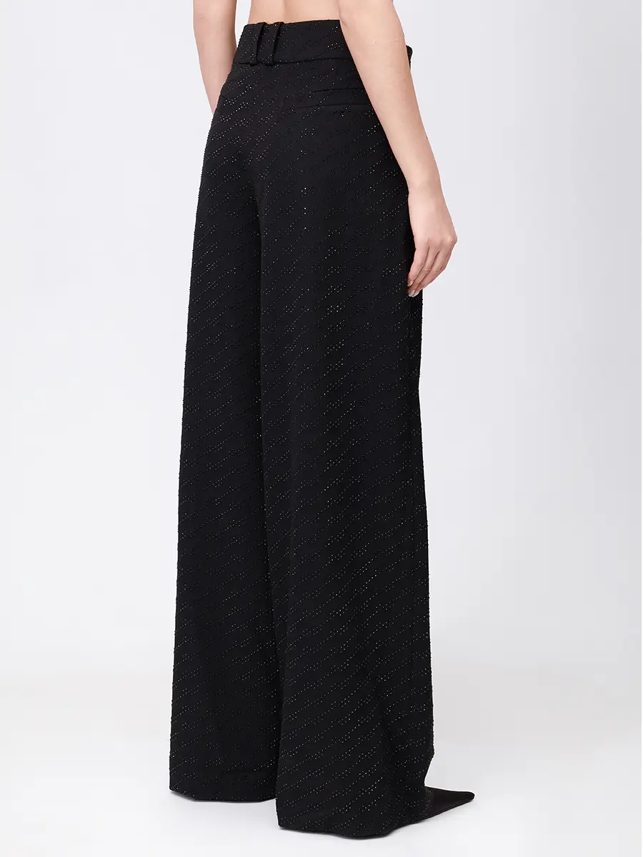 Брюки со стразами