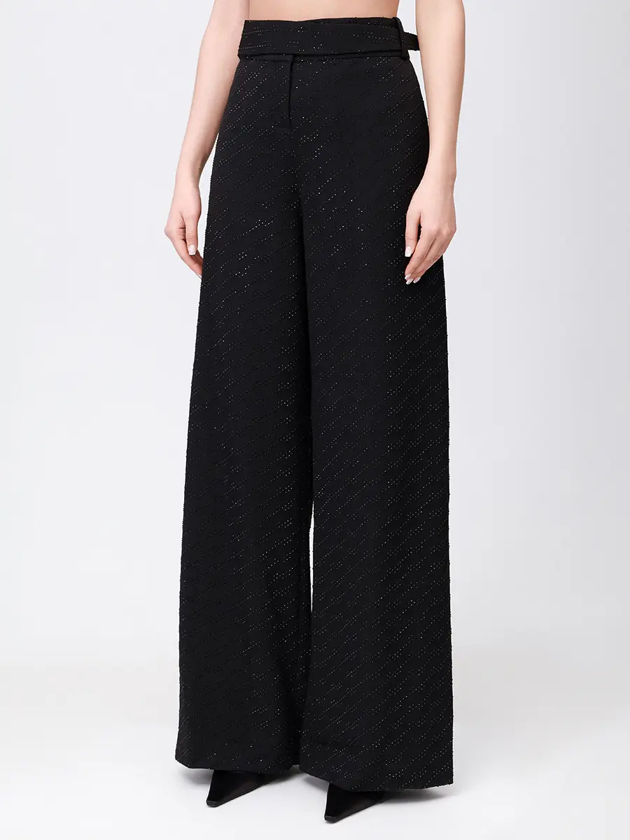 Брюки со стразами