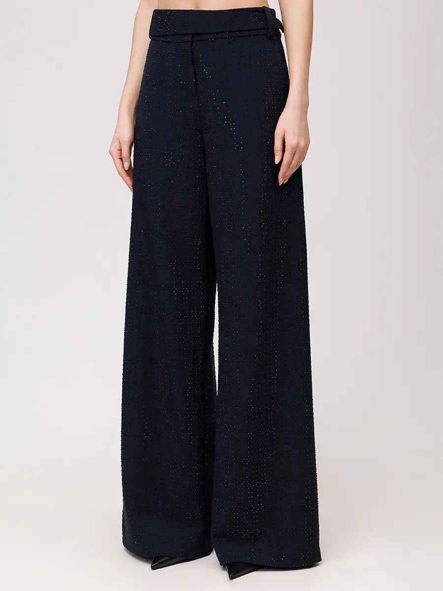 Брюки со стразами