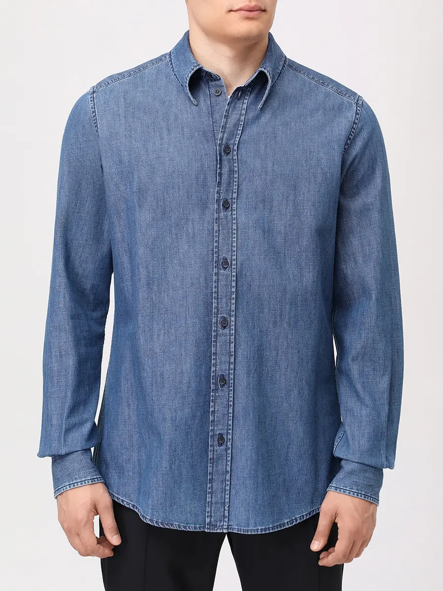 Рубашка джинсовая