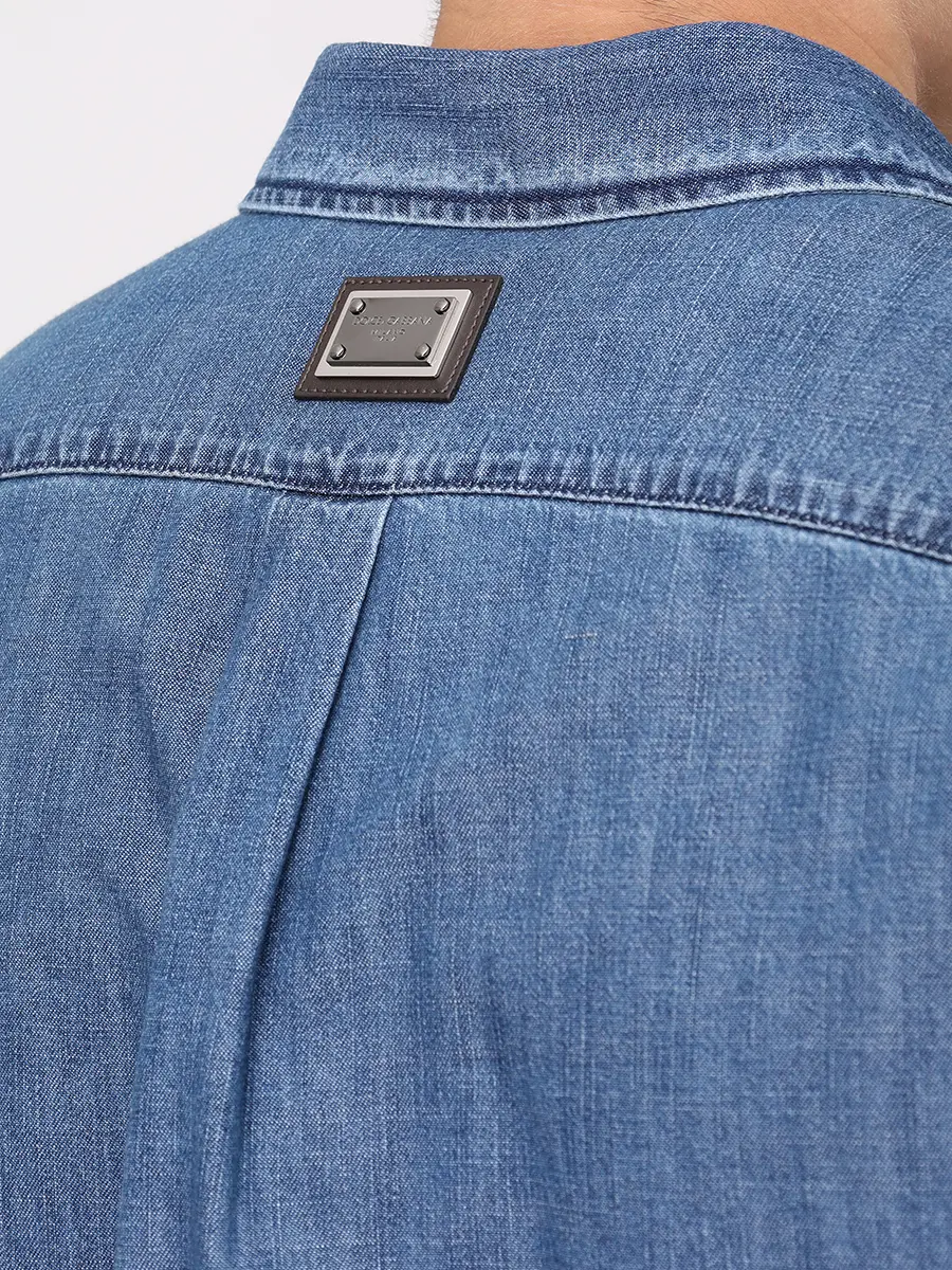 Рубашка джинсовая