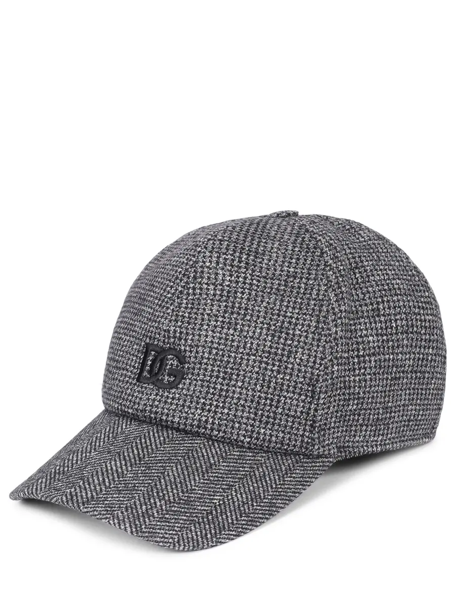 Бейсболка из хлопка и шерсти