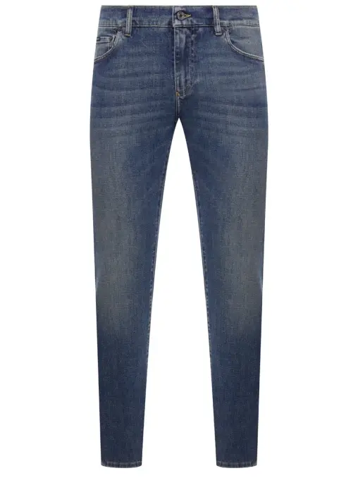 Джинсы Slim Fit хлопковые DOLCE & GABBANA