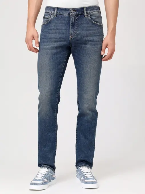 Джинсы Slim Fit хлопковые DOLCE & GABBANA