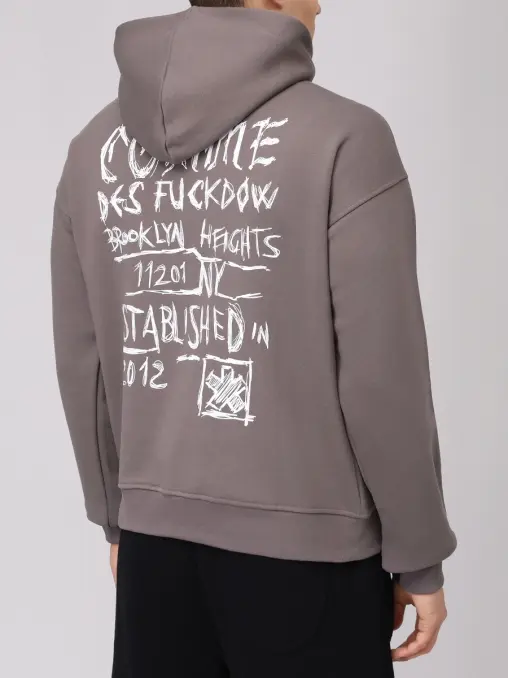 Худи хлопковое COMME DES FUCKDOWN