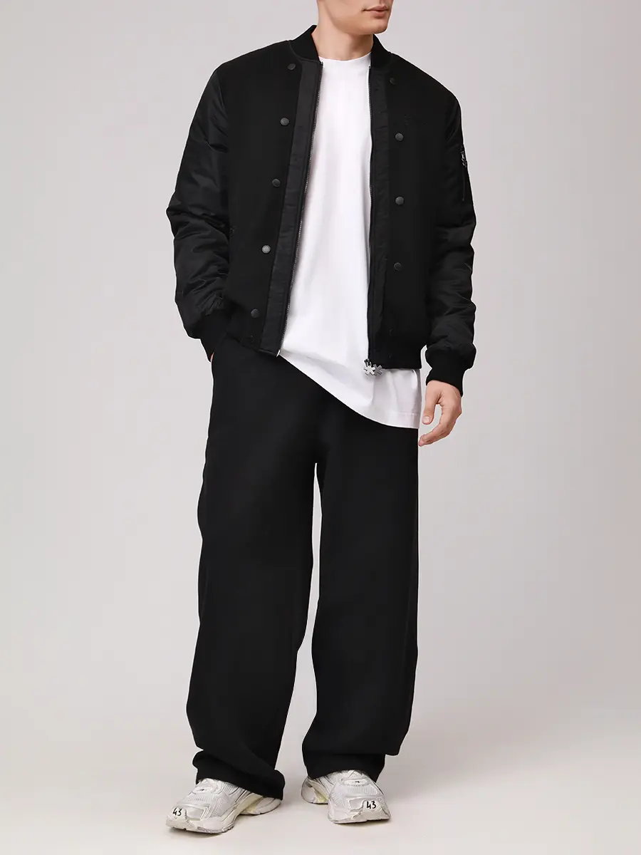 Бомбер однотонный