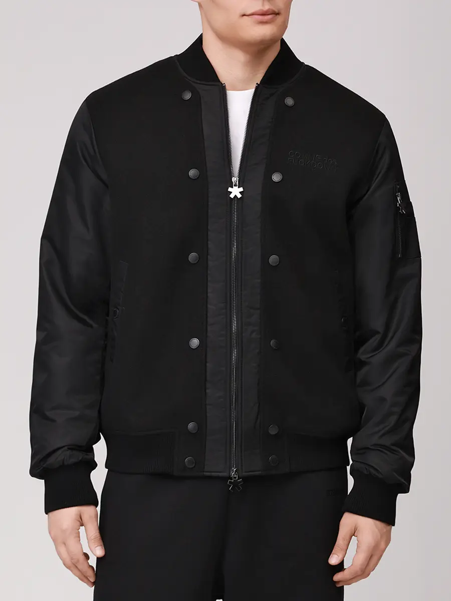 Бомбер однотонный