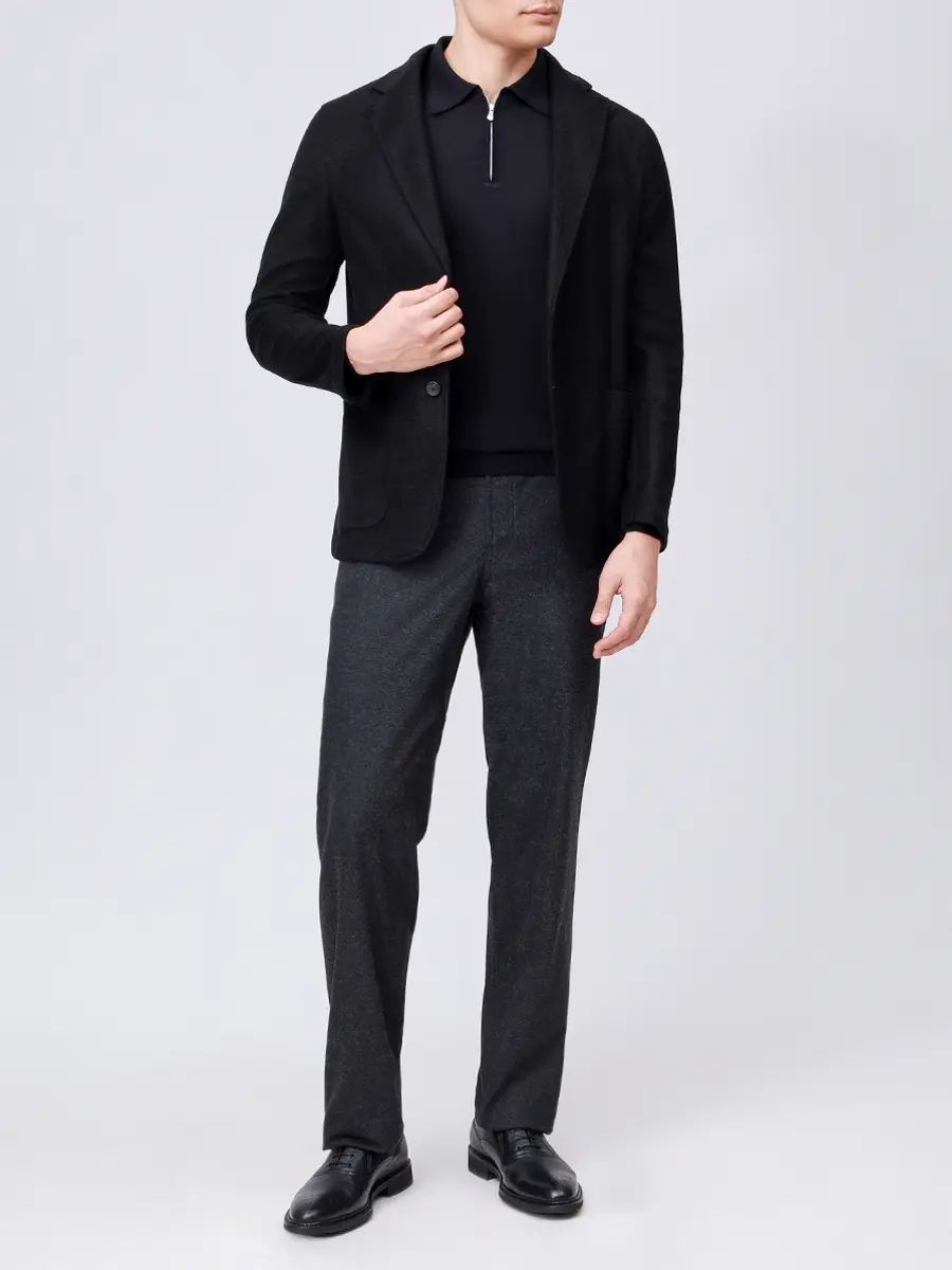 Поло из шерсти и шелка