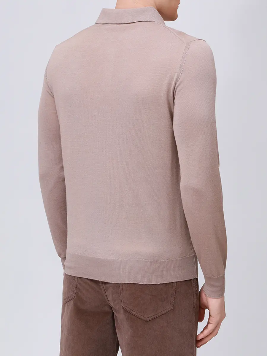 Поло из шерсти и шелка