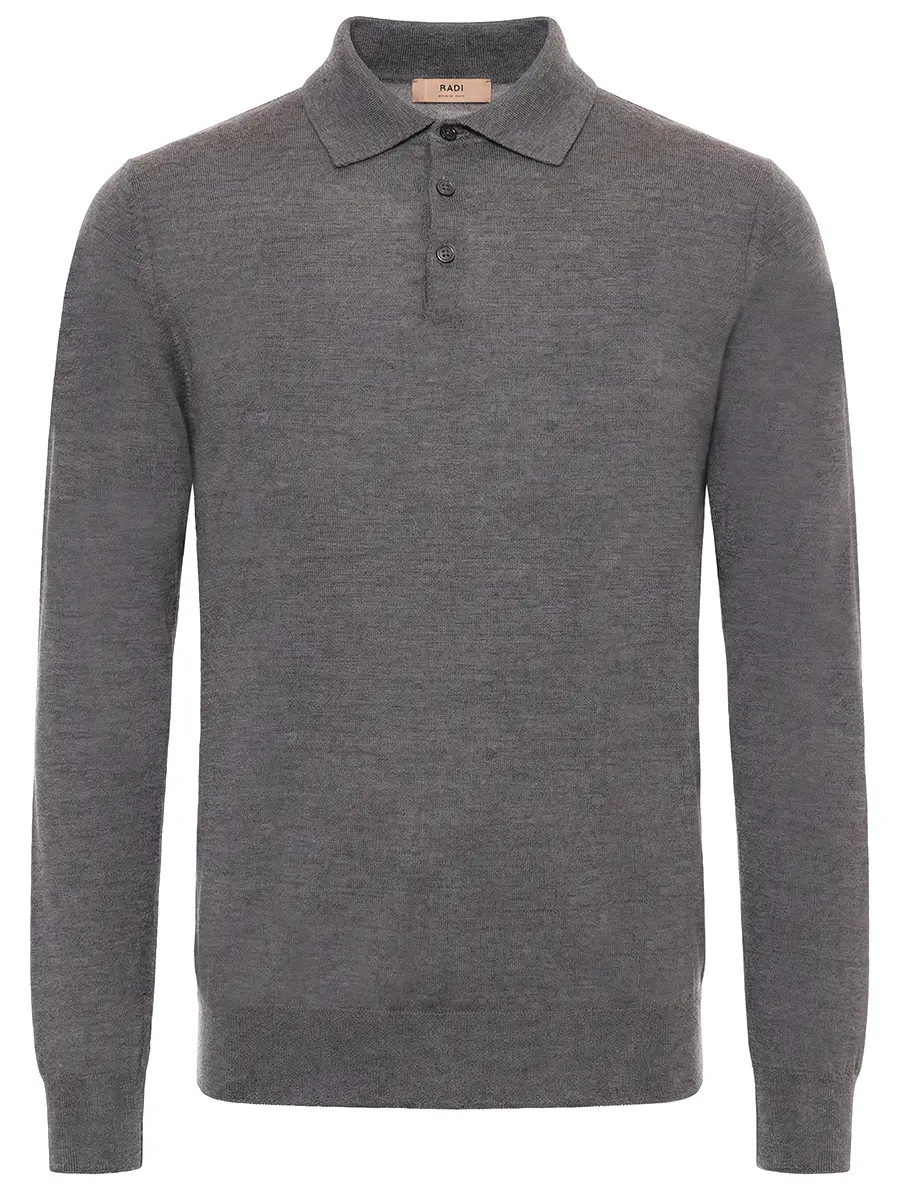 Поло из шерсти и шелка
