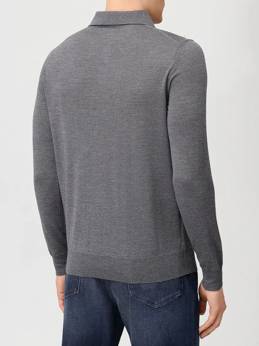 Поло из шерсти и шелка