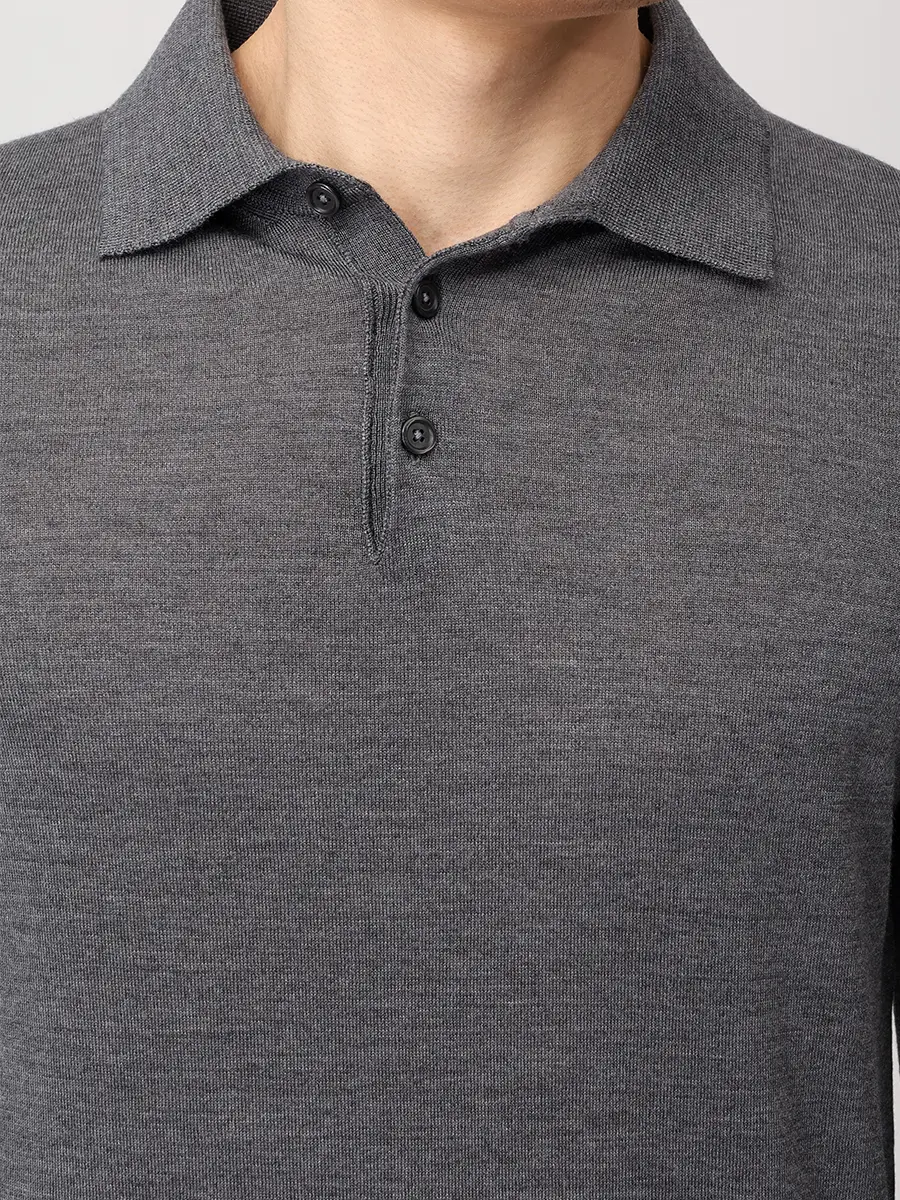 Поло из шерсти и шелка