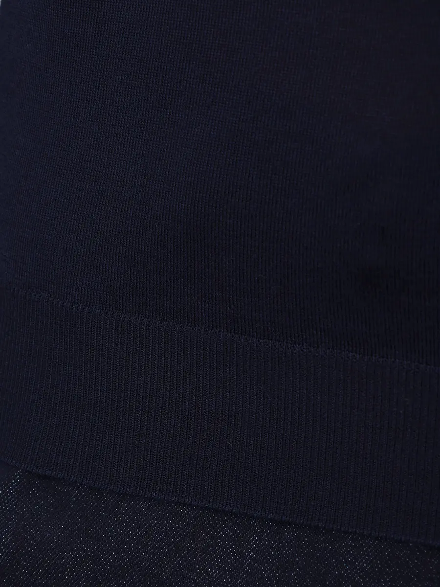 Поло из шерсти и шелка