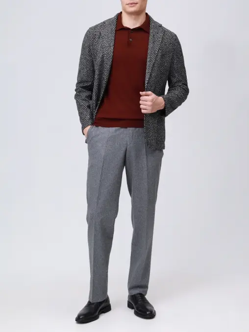 Поло из шерсти и шелка RADI PERUGIA