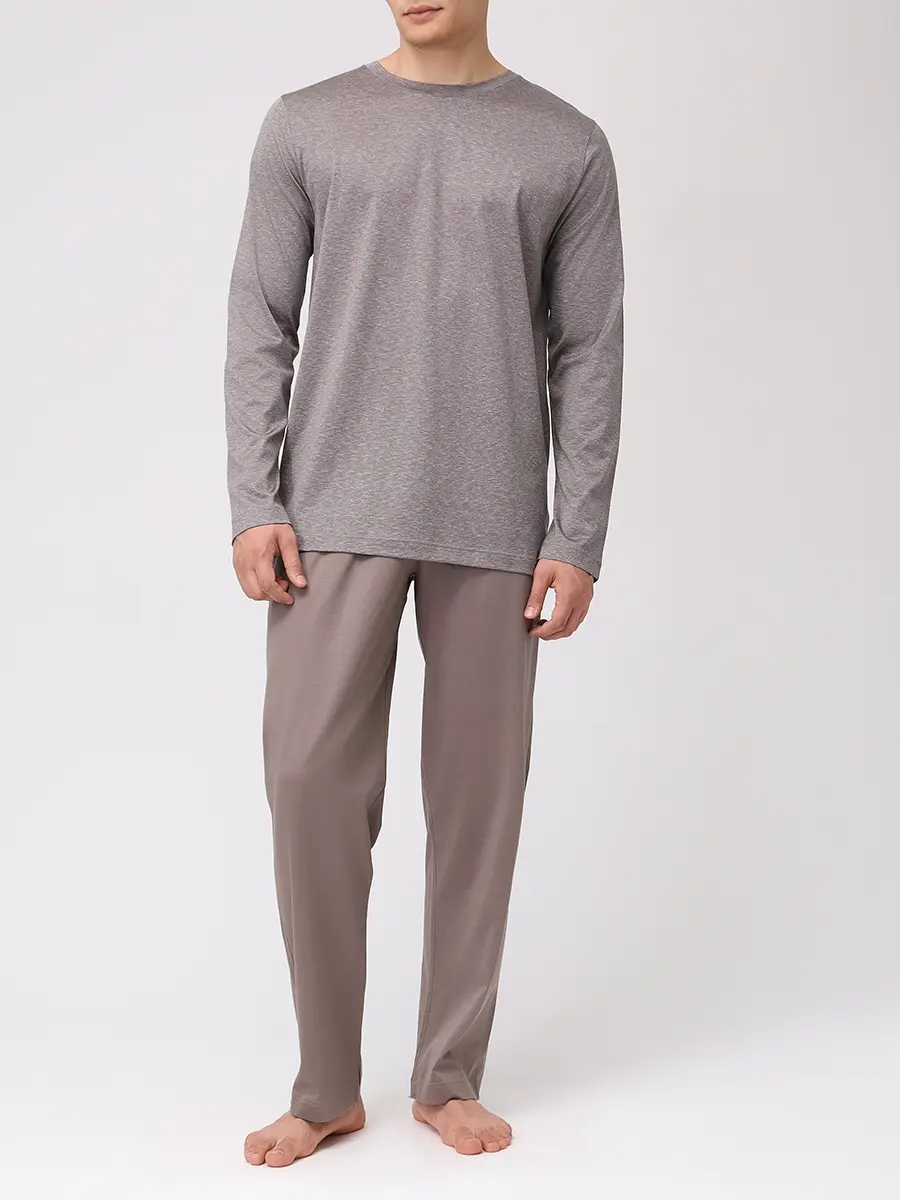 Пижама из хлопка и шелка