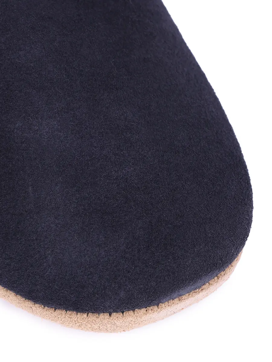 Тапочки замшевые на меху