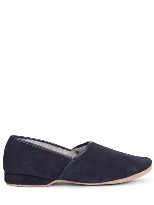 Тапочки замшевые на меху DEREK ROSE