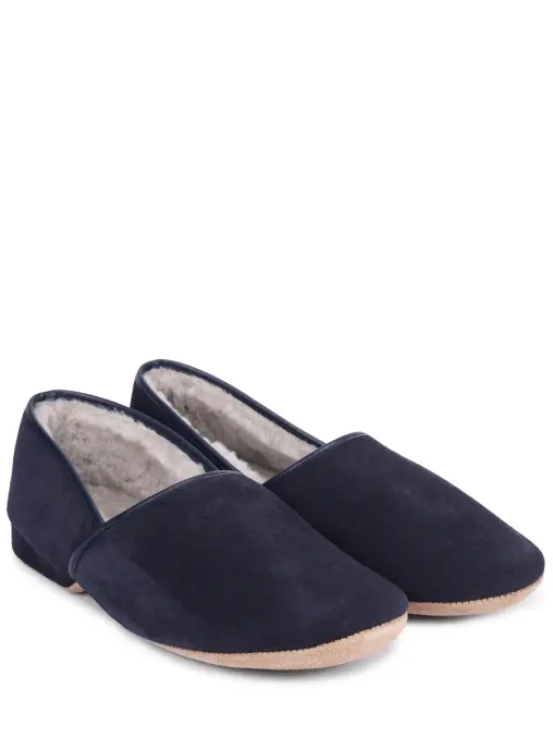 Тапочки замшевые на меху DEREK ROSE