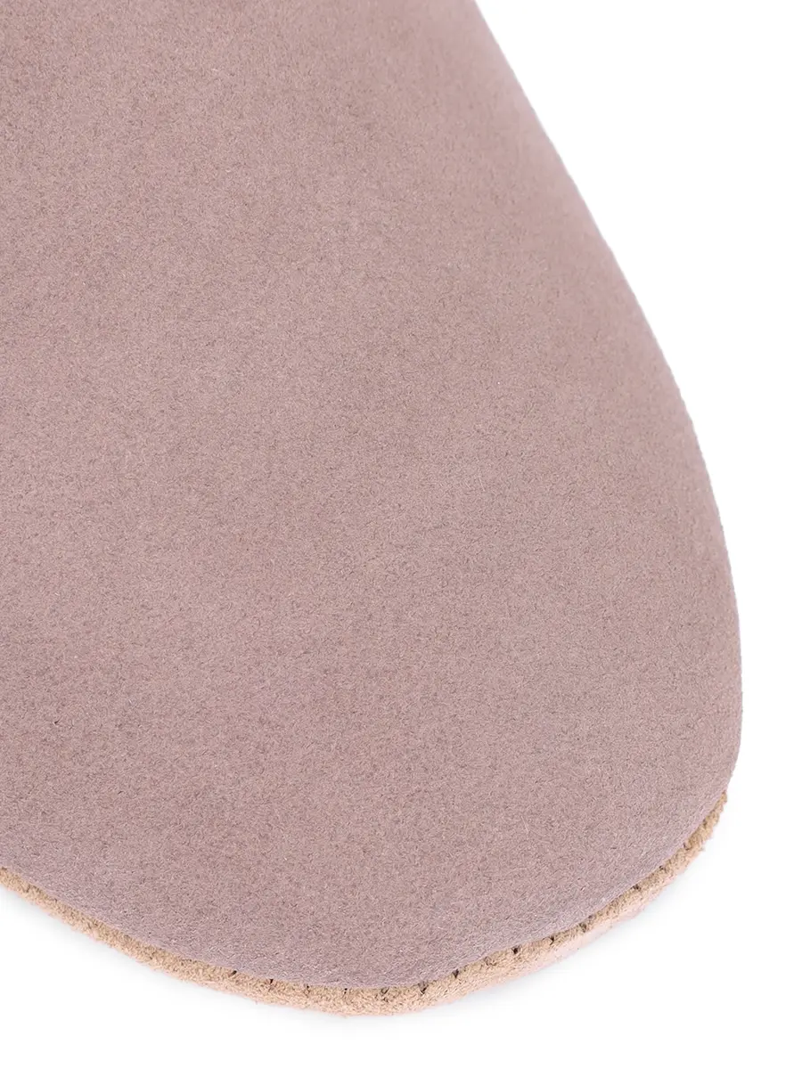 Тапочки замшевые на меху