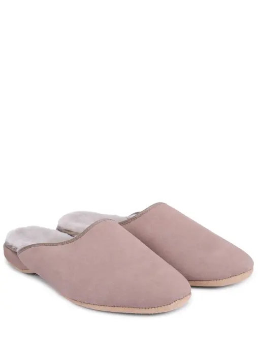 Тапочки замшевые на меху DEREK ROSE