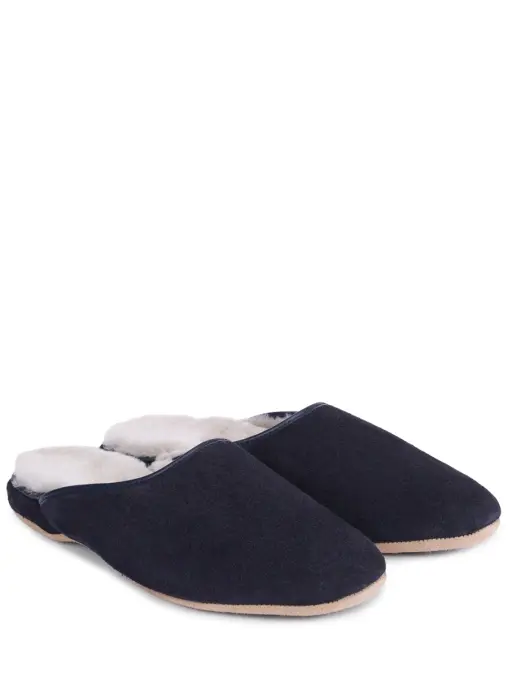 Тапочки замшевые на меху DEREK ROSE