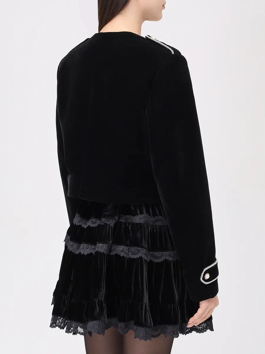 Жакет бархатный