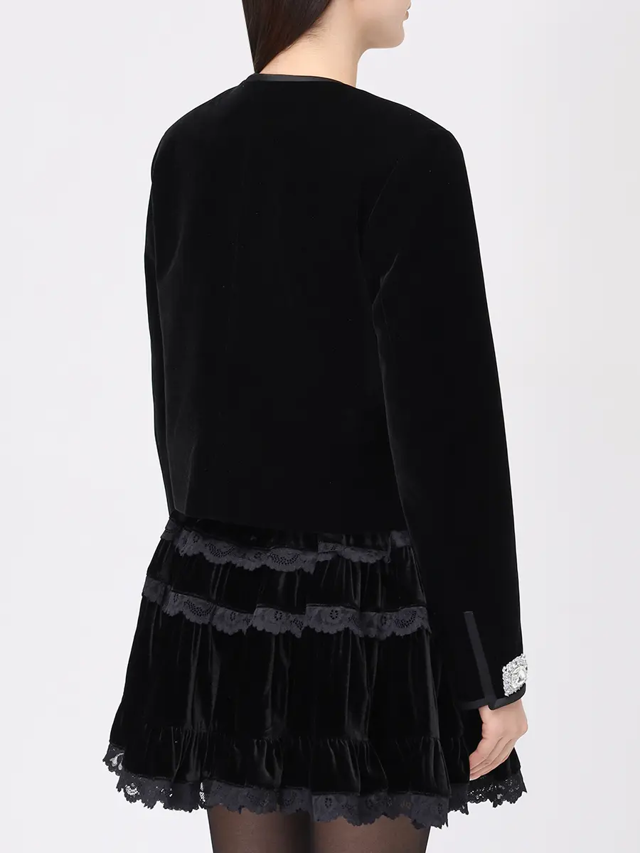 Жакет бархатный