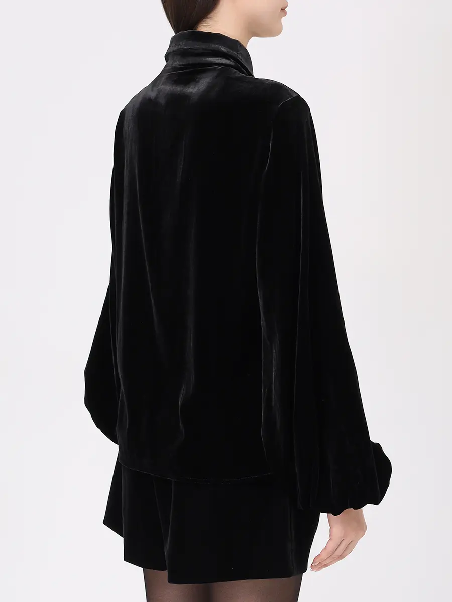 Блуза бархатная