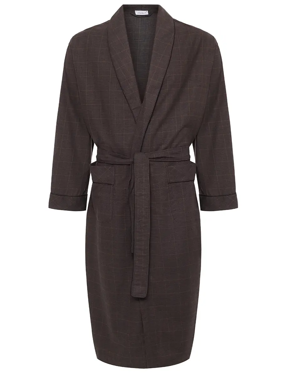 Халат из хлопка и шерсти