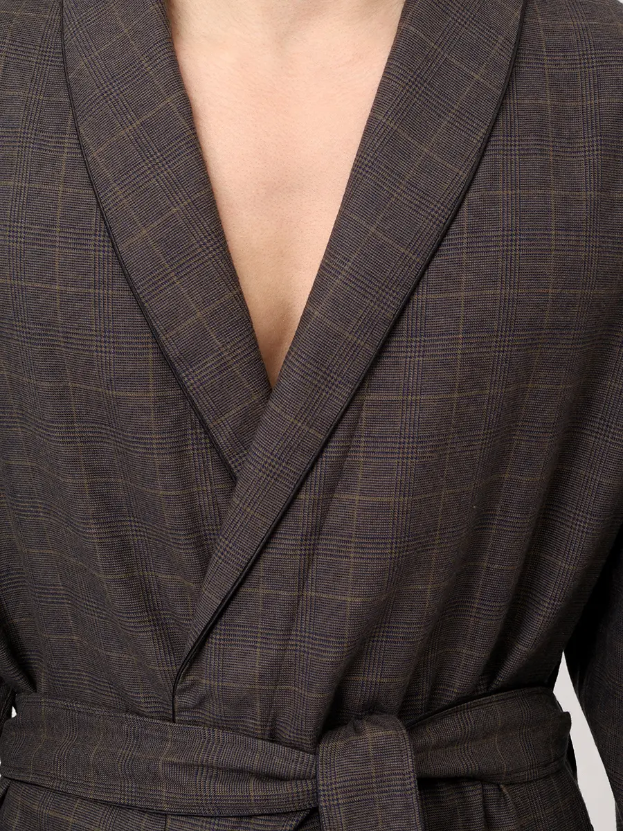 Халат из хлопка и шерсти