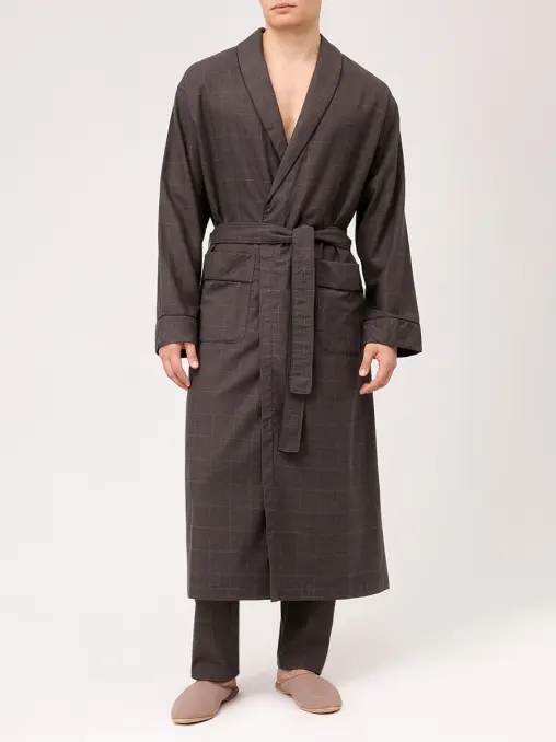 Халат из хлопка и шерсти ZIMMERLI