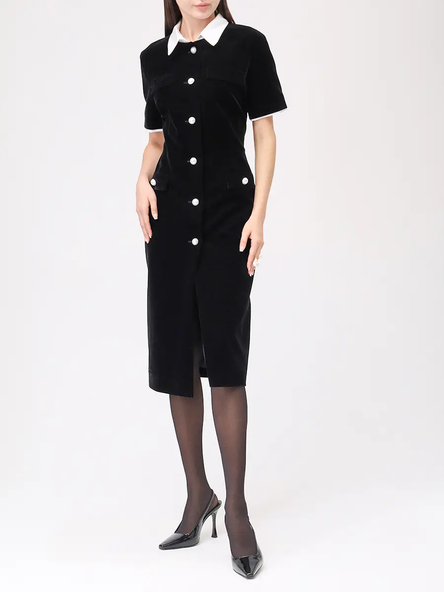 Платье бархатное