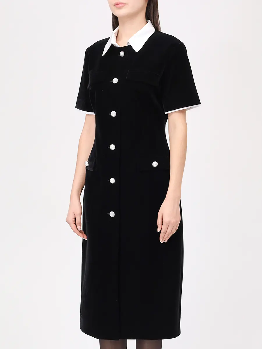 Платье бархатное