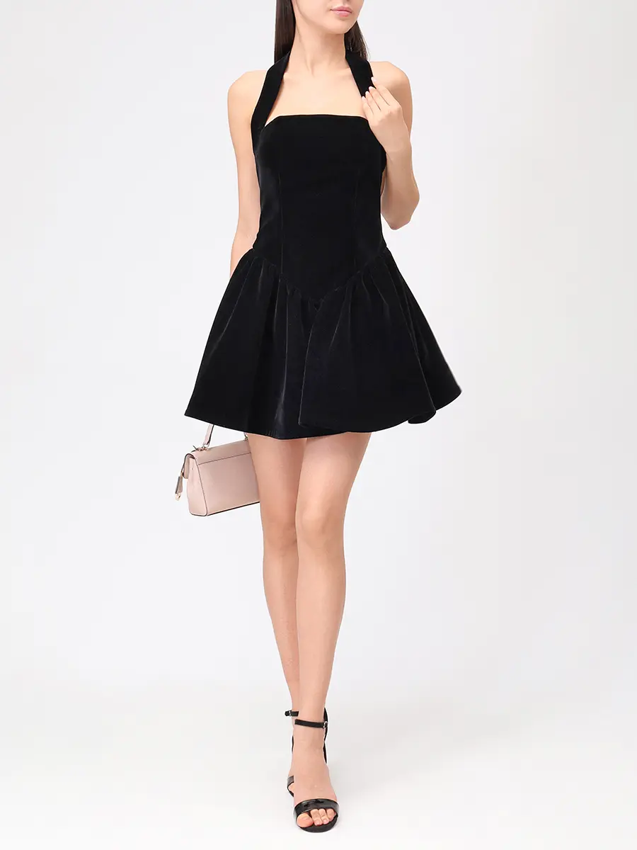 Платье бархатное