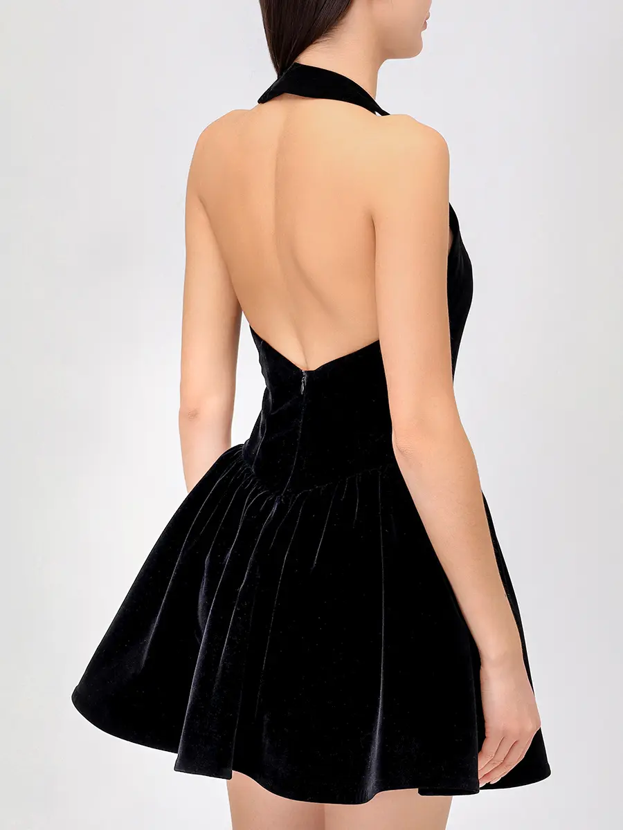 Платье бархатное