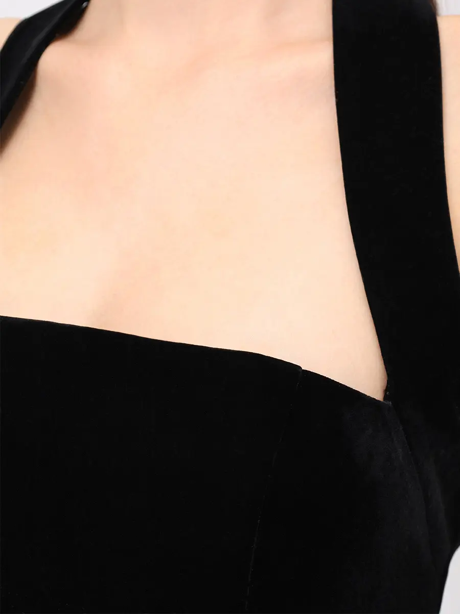 Платье бархатное