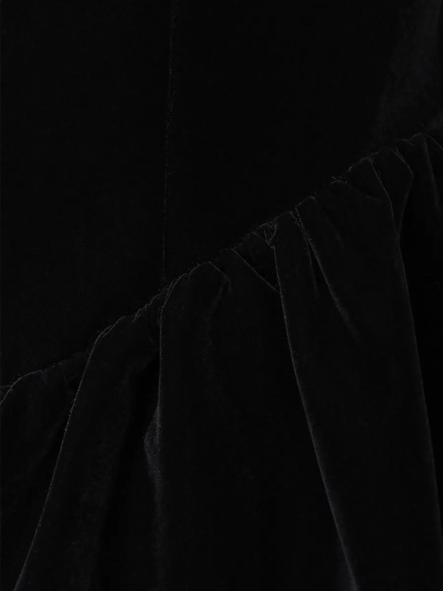 Платье бархатное