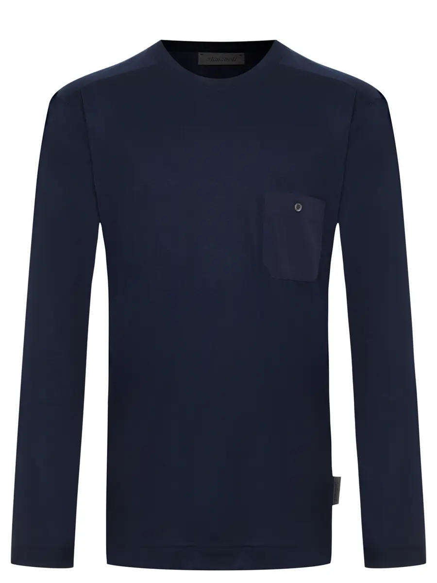 Лонгслив из хлопка и модала