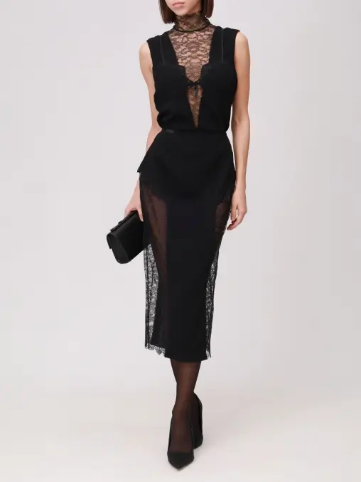 Платье с кружевом DANIIL ANTSIFEROV