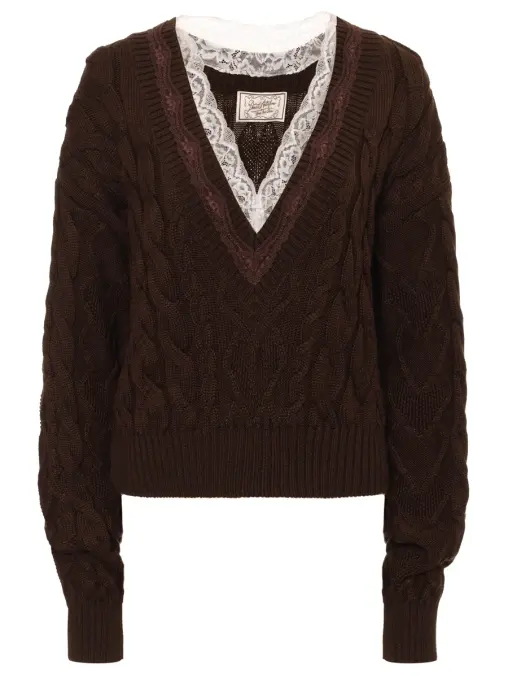 Пуловер с кружевом DANIIL ANTSIFEROV