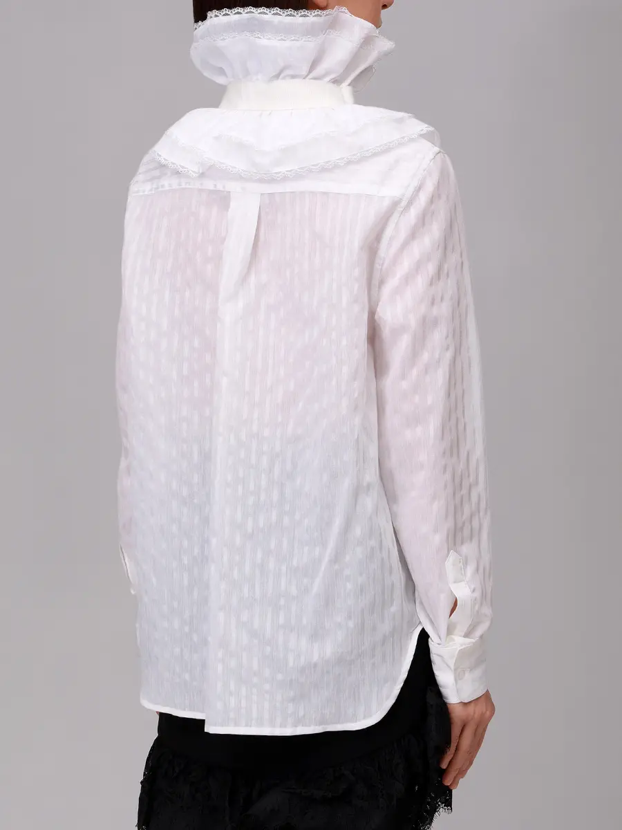 Блуза с жабо