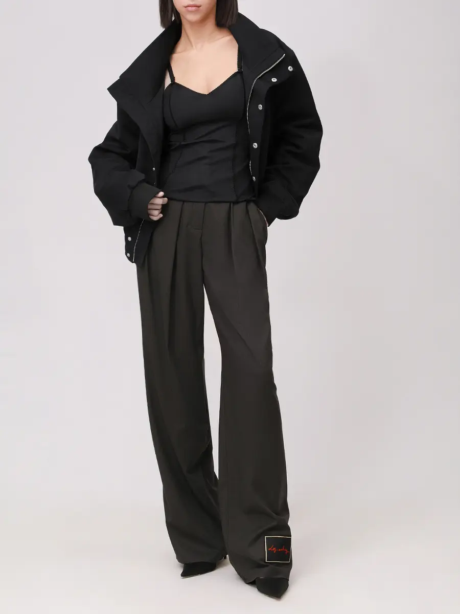 Брюки однотонные